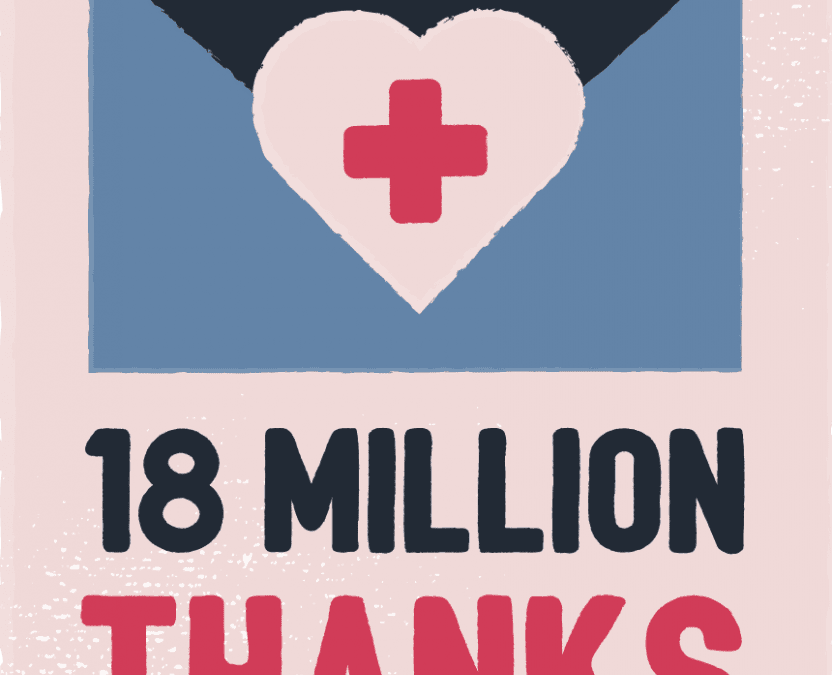 13 Women-Owned Greeting Card Publishers challenge us to send 18 million cards to thank the front line health workers during this crisis.