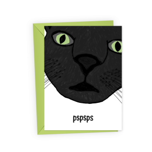 Black Cat Funny Friendship Card